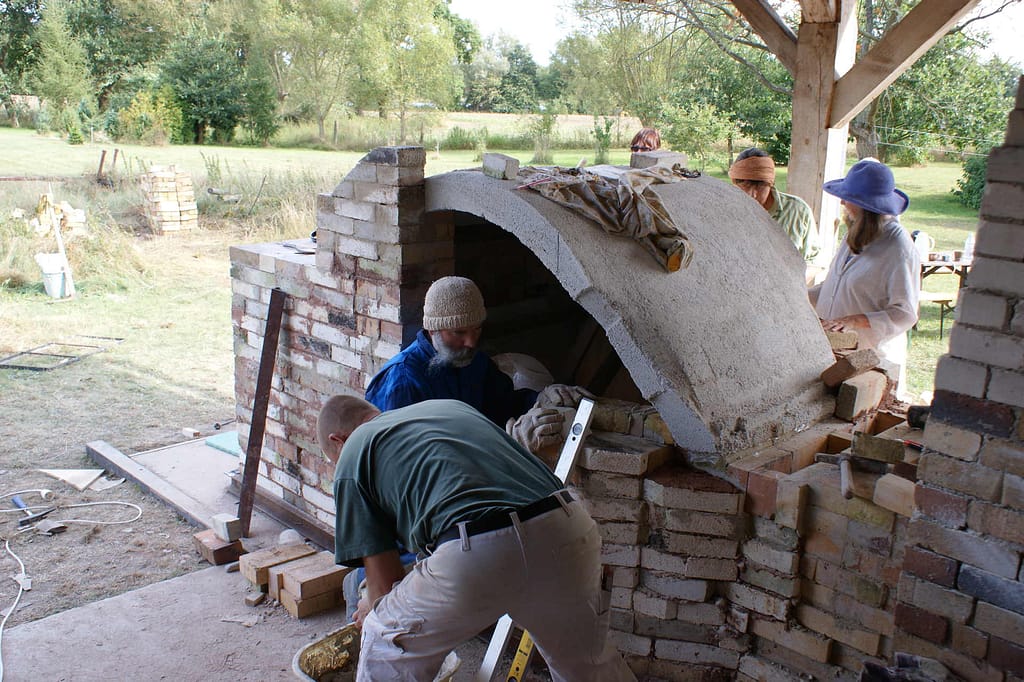 Das Gewölbe, erstellt mit Feuerbeton